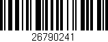 Código de barras (EAN, GTIN, SKU, ISBN): '26790241'