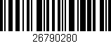 Código de barras (EAN, GTIN, SKU, ISBN): '26790280'