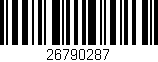 Código de barras (EAN, GTIN, SKU, ISBN): '26790287'