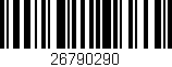 Código de barras (EAN, GTIN, SKU, ISBN): '26790290'