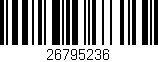 Código de barras (EAN, GTIN, SKU, ISBN): '26795236'