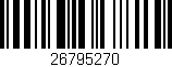 Código de barras (EAN, GTIN, SKU, ISBN): '26795270'
