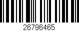 Código de barras (EAN, GTIN, SKU, ISBN): '26796465'