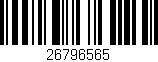 Código de barras (EAN, GTIN, SKU, ISBN): '26796565'