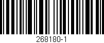 Código de barras (EAN, GTIN, SKU, ISBN): '268180-1'