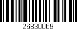 Código de barras (EAN, GTIN, SKU, ISBN): '26830069'