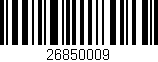 Código de barras (EAN, GTIN, SKU, ISBN): '26850009'