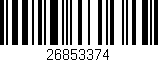 Código de barras (EAN, GTIN, SKU, ISBN): '26853374'