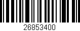 Código de barras (EAN, GTIN, SKU, ISBN): '26853400'