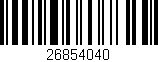 Código de barras (EAN, GTIN, SKU, ISBN): '26854040'