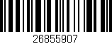 Código de barras (EAN, GTIN, SKU, ISBN): '26855907'