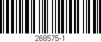 Código de barras (EAN, GTIN, SKU, ISBN): '268575-1'