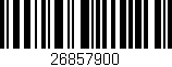 Código de barras (EAN, GTIN, SKU, ISBN): '26857900'