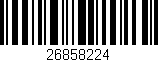 Código de barras (EAN, GTIN, SKU, ISBN): '26858224'