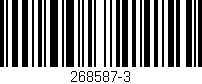 Código de barras (EAN, GTIN, SKU, ISBN): '268587-3'