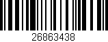Código de barras (EAN, GTIN, SKU, ISBN): '26863438'
