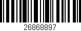 Código de barras (EAN, GTIN, SKU, ISBN): '26868897'