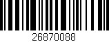 Código de barras (EAN, GTIN, SKU, ISBN): '26870088'