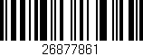 Código de barras (EAN, GTIN, SKU, ISBN): '26877861'