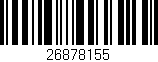 Código de barras (EAN, GTIN, SKU, ISBN): '26878155'