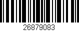 Código de barras (EAN, GTIN, SKU, ISBN): '26879083'