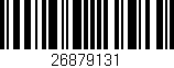 Código de barras (EAN, GTIN, SKU, ISBN): '26879131'
