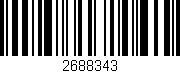 Código de barras (EAN, GTIN, SKU, ISBN): '2688343'