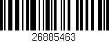 Código de barras (EAN, GTIN, SKU, ISBN): '26885463'