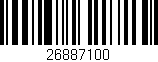 Código de barras (EAN, GTIN, SKU, ISBN): '26887100'