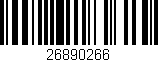 Código de barras (EAN, GTIN, SKU, ISBN): '26890266'