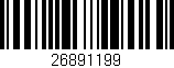 Código de barras (EAN, GTIN, SKU, ISBN): '26891199'
