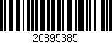 Código de barras (EAN, GTIN, SKU, ISBN): '26895385'