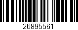 Código de barras (EAN, GTIN, SKU, ISBN): '26895561'