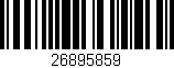 Código de barras (EAN, GTIN, SKU, ISBN): '26895859'