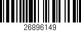 Código de barras (EAN, GTIN, SKU, ISBN): '26896149'