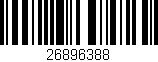 Código de barras (EAN, GTIN, SKU, ISBN): '26896388'