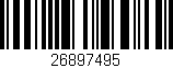 Código de barras (EAN, GTIN, SKU, ISBN): '26897495'