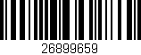 Código de barras (EAN, GTIN, SKU, ISBN): '26899659'