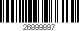 Código de barras (EAN, GTIN, SKU, ISBN): '26899897'