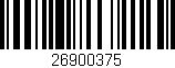 Código de barras (EAN, GTIN, SKU, ISBN): '26900375'