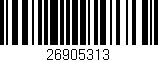 Código de barras (EAN, GTIN, SKU, ISBN): '26905313'