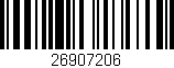Código de barras (EAN, GTIN, SKU, ISBN): '26907206'