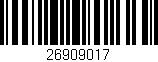 Código de barras (EAN, GTIN, SKU, ISBN): '26909017'