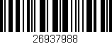 Código de barras (EAN, GTIN, SKU, ISBN): '26937988'