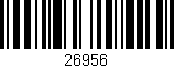 Código de barras (EAN, GTIN, SKU, ISBN): '26956'