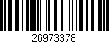 Código de barras (EAN, GTIN, SKU, ISBN): '26973378'