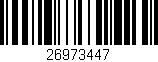Código de barras (EAN, GTIN, SKU, ISBN): '26973447'