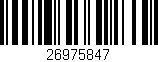 Código de barras (EAN, GTIN, SKU, ISBN): '26975847'