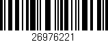 Código de barras (EAN, GTIN, SKU, ISBN): '26976221'