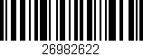 Código de barras (EAN, GTIN, SKU, ISBN): '26982622'